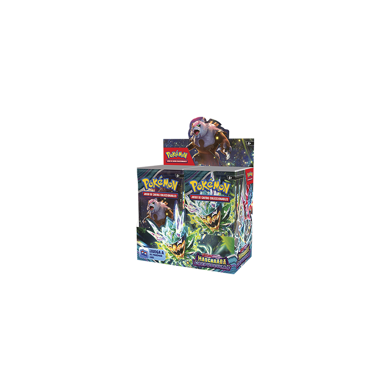 Pokémon Jcc Escarlata y Púrpura Mascarada Crepuscular Caja | Juegos de Cartas | Gameria