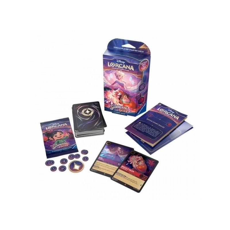 Lorcana Shimmering Skies Starter Deck Amethyst/Ruby (Inglés) | Juegos de Cartas | Gameria