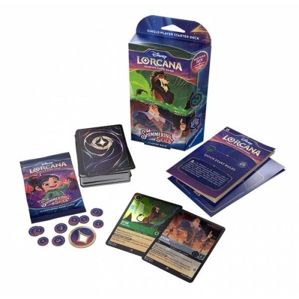 Lorcana Shimmering Skies Starter Deck Emerald/Steel (Inglés) | Juegos de Cartas | Gameria