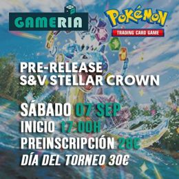 Torneo Pokémon Pre-release Stellar Crown 07 septiembre | Gameria