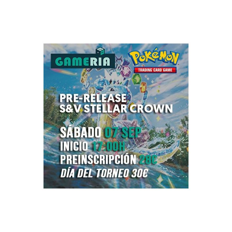 Torneo Pokémon Pre-release Stellar Crown 07 septiembre | Gameria