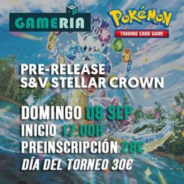 Torneo Pokémon Pre-release Stellar Crown 08 septiembre | Gameria