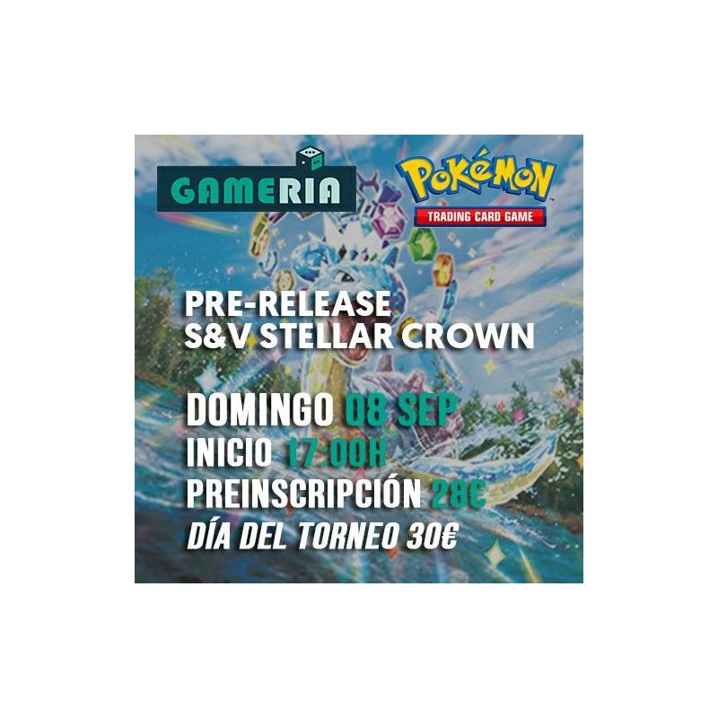 Torneo Pokémon Pre-release Stellar Crown 08 septiembre | Gameria