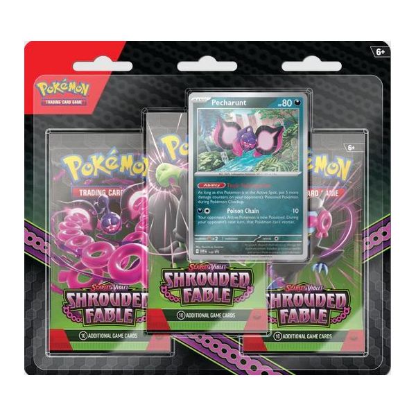 Pokémon Jcc Escarlata y Púrpura Fábula Sombría 3-pack Blister | Juegos de Cartas | Gameria