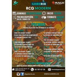 Torneo Mtg RCQ Modern Septiembre | Gameria