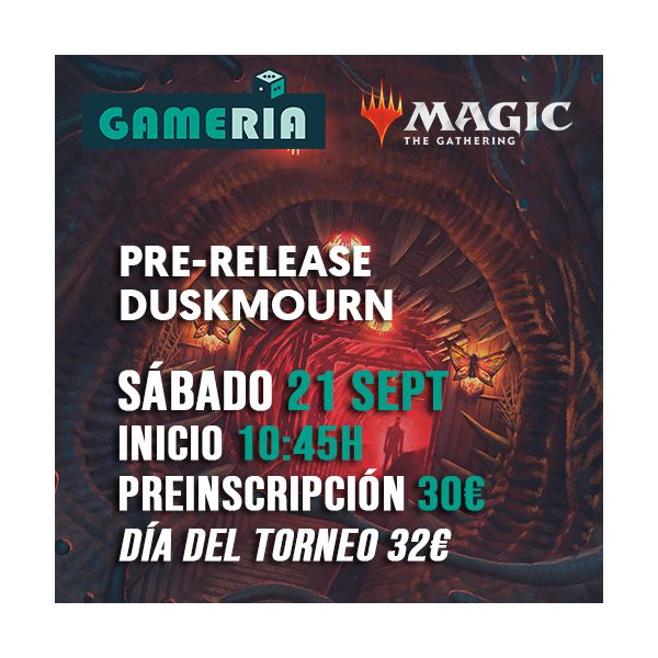 Torneo Mtg Pre-release Duskmourn La Casa De Los Horrores 21 Septiembre Mañana | Gameria