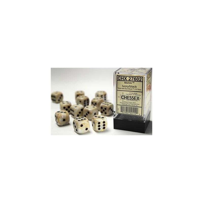 Dados Chessex 16mm D6 (12 Unidades) | Accesorios | Gameria