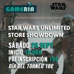 Torneo Star Wars Unlimited Store Showdown 28 Septiembre 2024 | Gameria