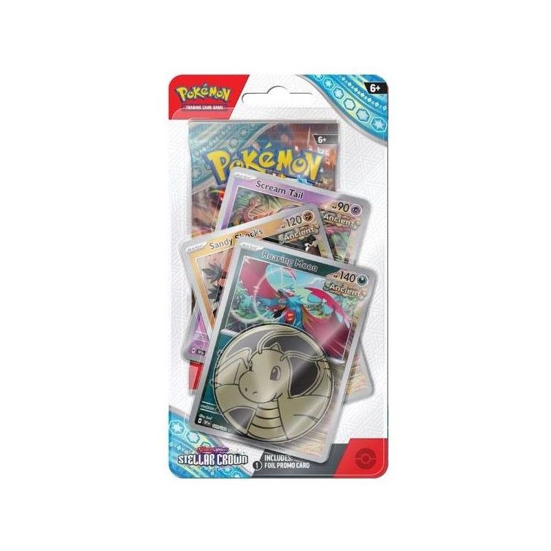 Pokemon Jcc Scarlet & Violet Stellar Crown Premium Checklane Blister Roaring Moon (Inglés) | Juegos de Cartas | Gameria