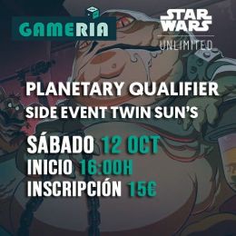 Torneo Star Wars Unlimited Planetary Qualifier Side Event Twin Sun's | Gameria