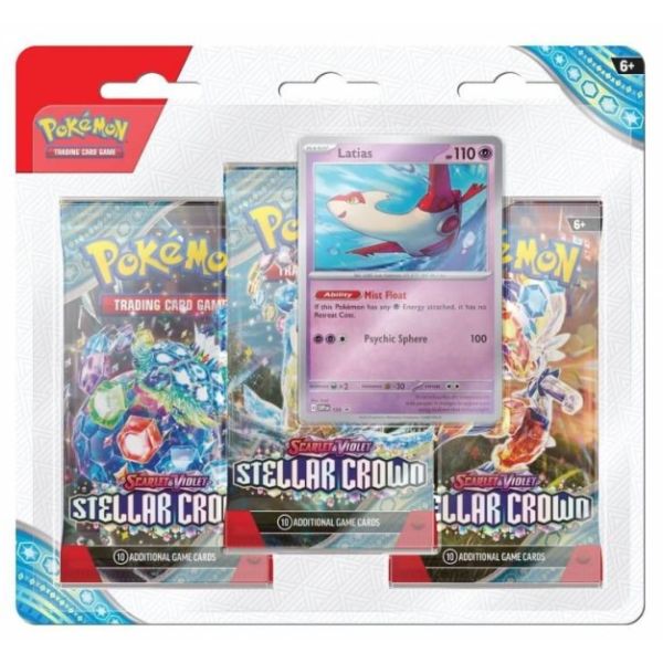 Pokémon Jcc Pack de 3 Boosters SV7 Stellar Crown Latias (Inglés) | Juegos de Cartas | Gameria