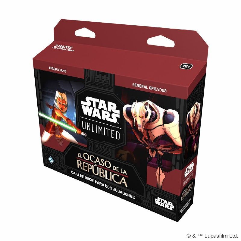 Star Wars Unlimited El Ocaso de la República Caja de Inicio | Juegos de Cartas | Gameria