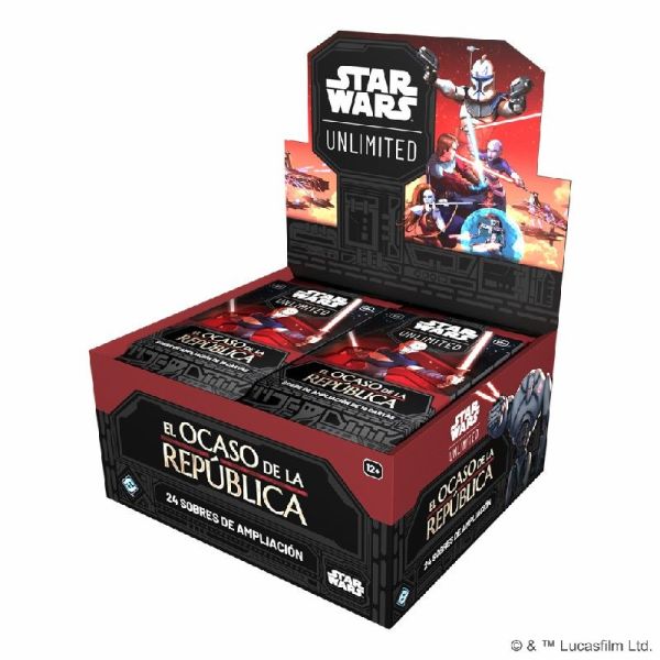 Star Wars Unlimited El Ocaso de la República Caja de Sobres | Juegos de Cartas | Gameria