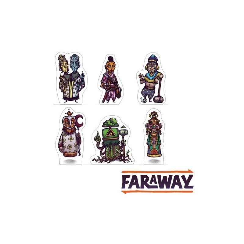 Faraway Meeples de Madera | Juegos de Mesa | Gameria