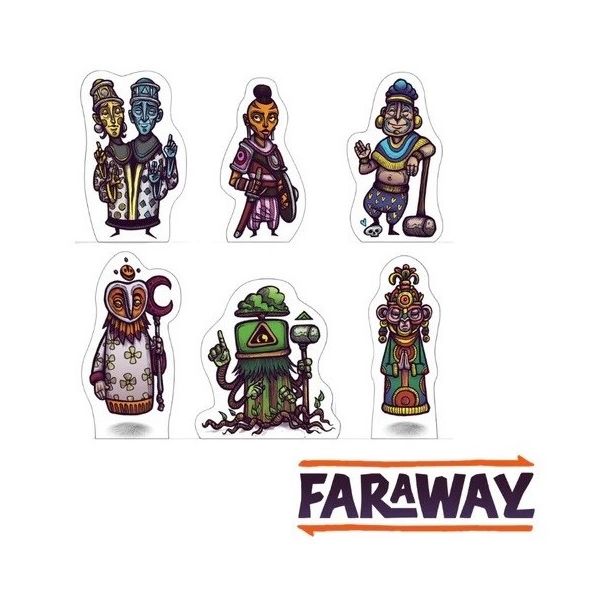 Faraway Meeples de Madera | Juegos de Mesa | Gameria