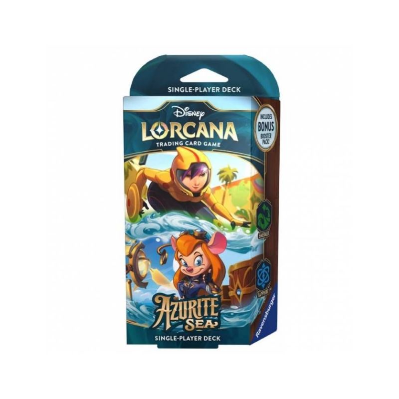 Lorcana Azurite Sea Starter Deck Emerald/Sapphire (Inglés) | Juegos de Cartas | Gameria