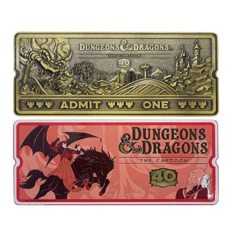 D&D Réplica The Cartoon 40th Anniversary Rollercoaster Ticket Limited Edition | Rol | Gameria