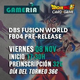 Torneo DBS Fusion World FB04 Store Pre-release 8 noviembre | Gameria