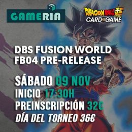 Torneo DBS Fusion World FB04 Store Pre-release 9 noviembre | Gameria