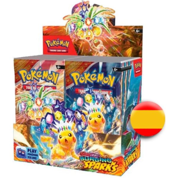 Pokemon Jcc Scarlet & Violet Chispas Fulgurantes Caja de Sobres | Juegos de Cartas | Gameria