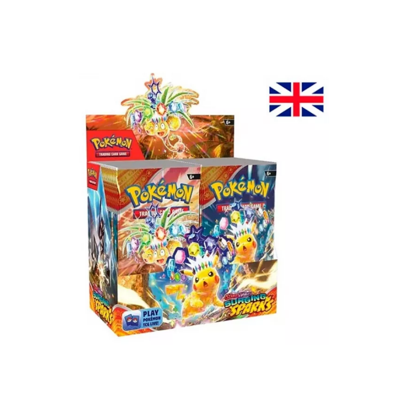 Pokemon Jcc Scarlet & Violet Surging Sparks Caja de Sobres (Inglés) | Juegos de Cartas | Gameria