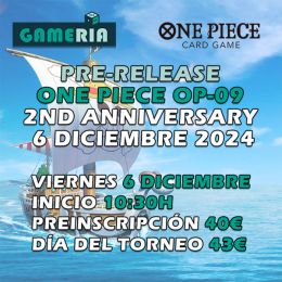 Torneo One Piece OP-09 2nd Anniversary 06 Diciembre 2024 | Gameria