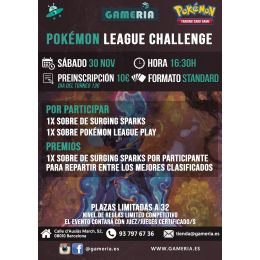 Torneo Pokémon League Challenge 30 de Noviembre | Gameria