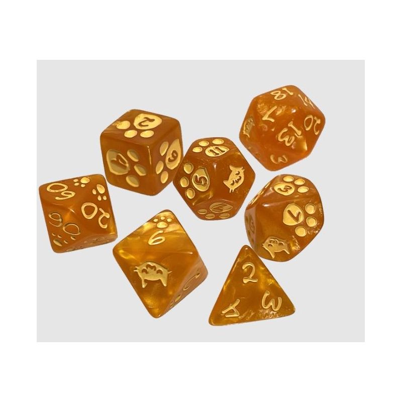 Dados Kitten Polyhedral | Accesorios | Gameria