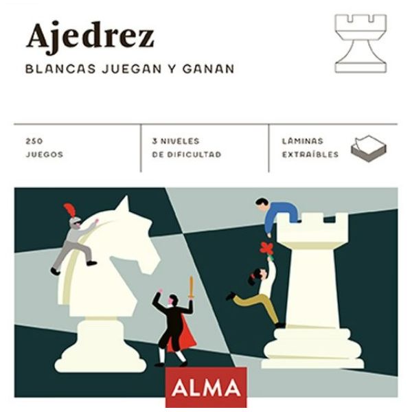 Cuadrados De Diversión Ajedrez Blancas Juegan y Ganan