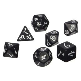 Dados Q Workshop Classic RPG Black / White Dice Set