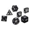 Dados Q Workshop Classic RPG Black / White Dice Set