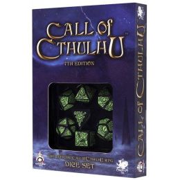 Q Workshop Dados Call Of Cthulhu Black and Green | Accesorios | Gameria
