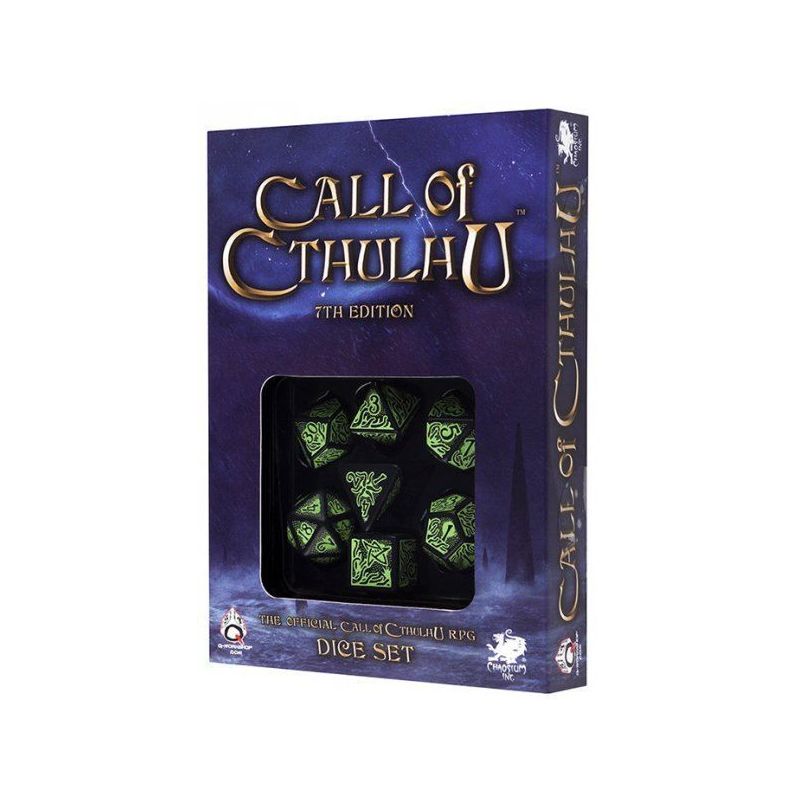 Q Workshop Dados Call Of Cthulhu Black and Green | Accesorios | Gameria