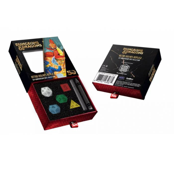 Pack de Dados D&D 50th Anniversary Retro Holmes Replica | Accesorios | Gameria