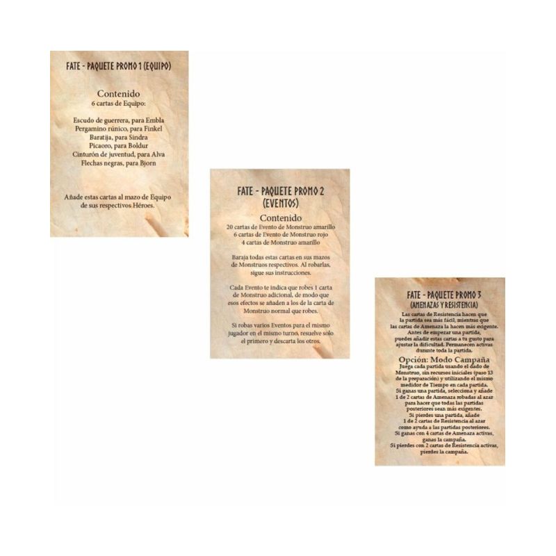 Fate Pack de Promos | Juegos de Mesa | Gameria