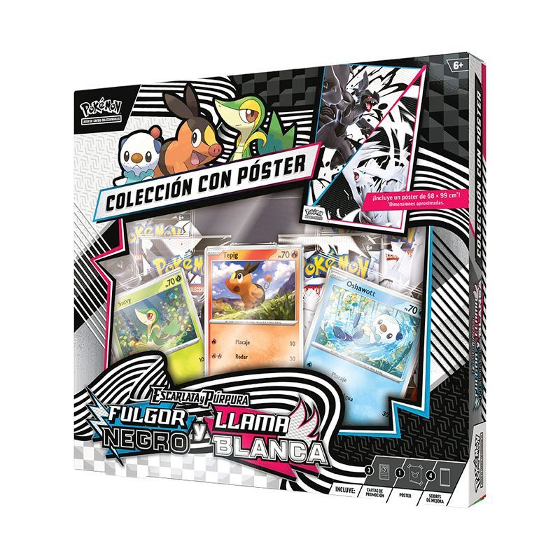 Pokemon Escarlata y Purpura Fulgor Negro & Llama Blanca Poster Coleccion | Juegos de Cartas | Gameria