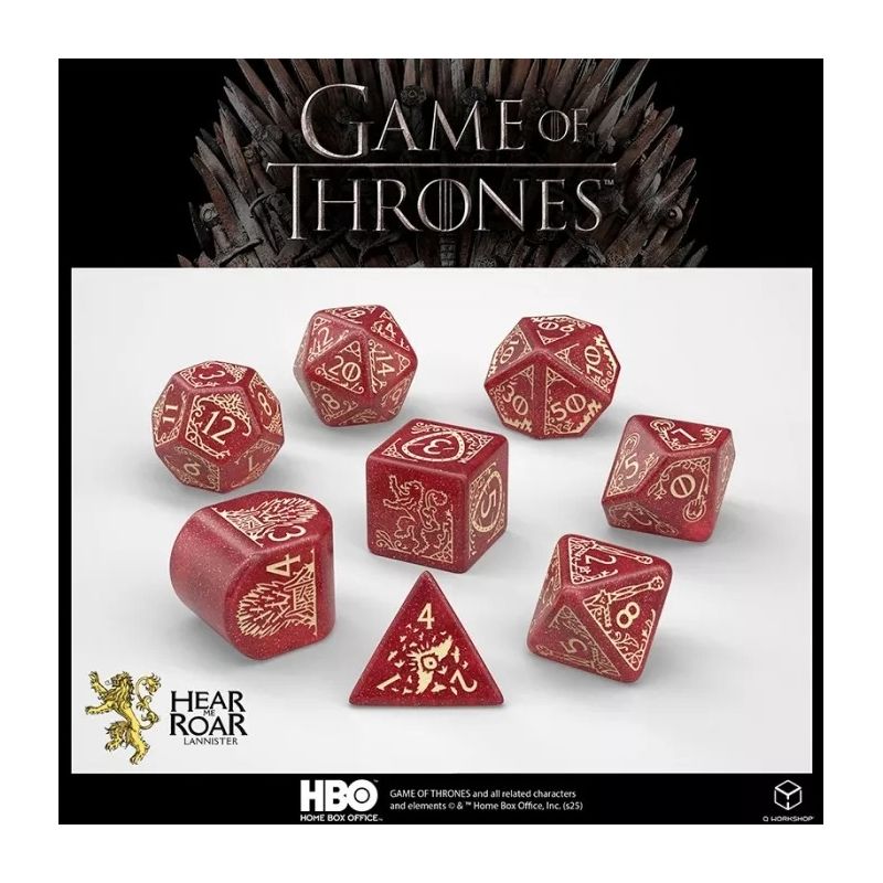 Dados Q Workshop Juego de Tronos Lannister | Accesorios | Gameria