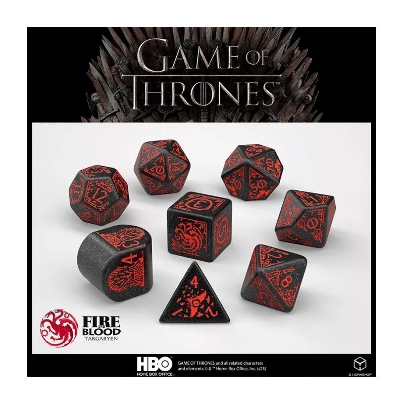 Dados Q Workshop Juego de Tronos Targaryen | Accesorios | Gameria