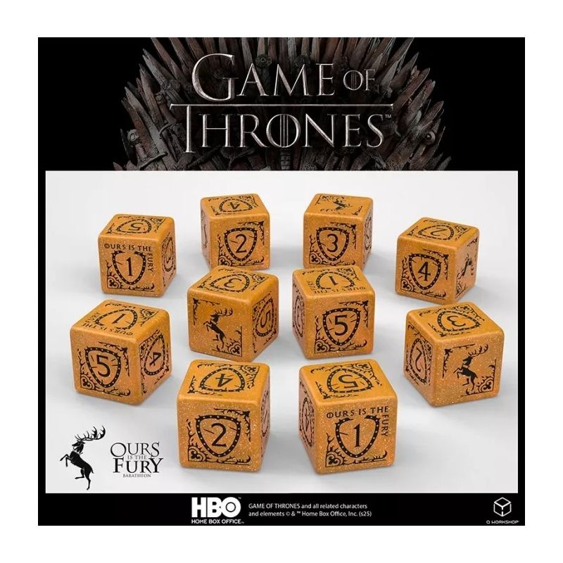 Dados Q Workshop Juego de Tronos Baratheon D6 | Accesorios | Gameria