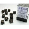 Dados Chessex Opaque 12mm D6 (36 Unidades) Pips Black Gold | Accessorios | Gameria