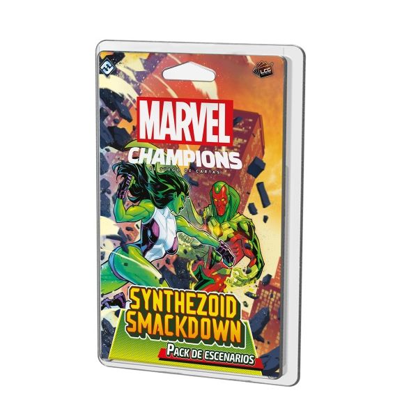 Marvel Champions Synthezoid Smackdown Pack de Escenario | Juegos de Cartas | Gameria