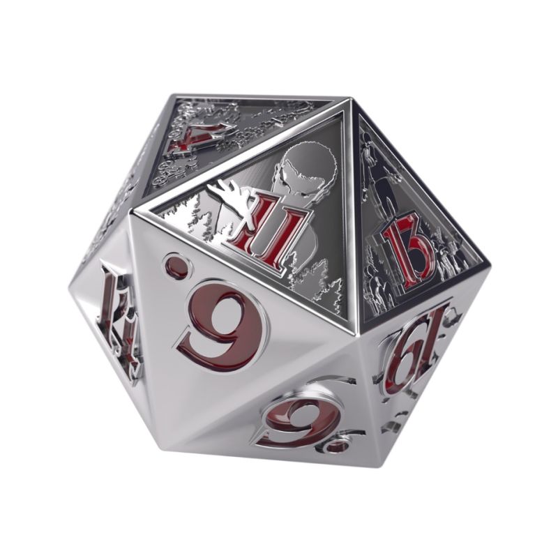 Stranger Things Hellfire Club Premium Metal D20 Dice | Accesorios | Gameria