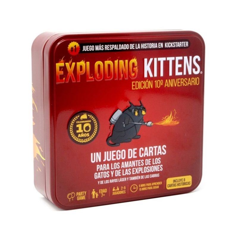 Exploding Kittens Edicion 10 Aniversario | Juegos de Mesa | Gameria