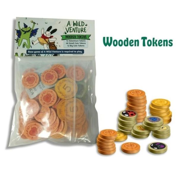 Una Aventura Salvaje Wooden Tokens | Juegos de Mesa | Gameria