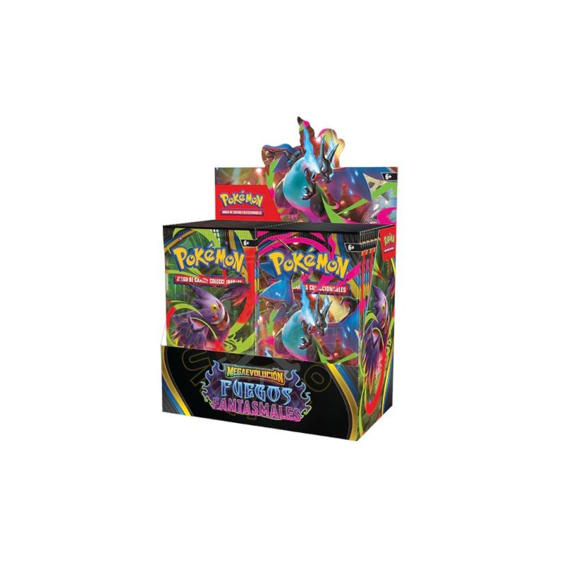 Pokémon Jcc Megaevolución Fuegos Fantasmanles Caja de Sobres  | Juegos de Cartas | Gameria