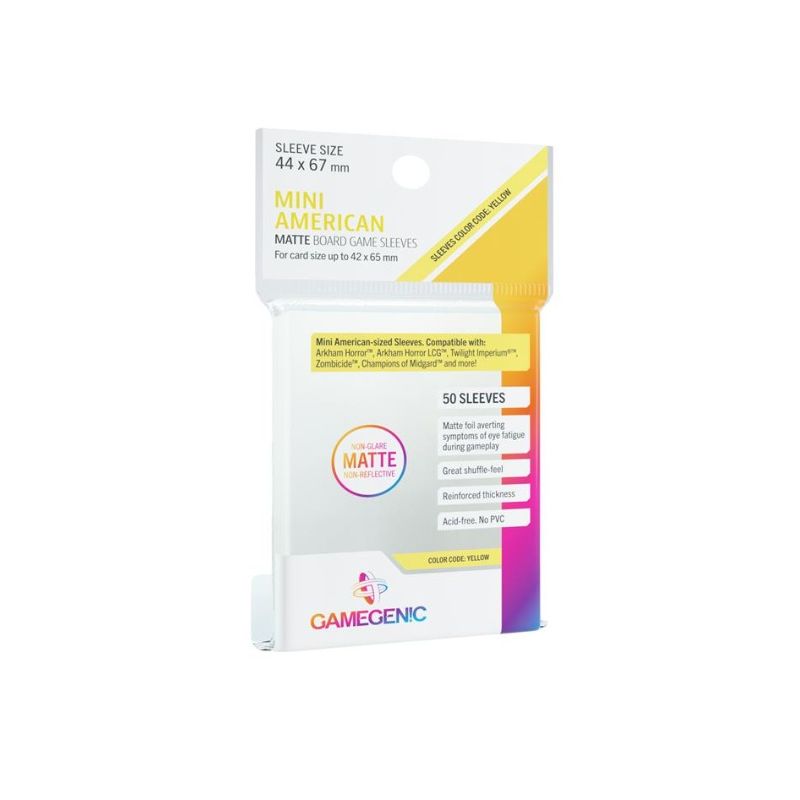 Fundas Gamegenic Matte Mini Americanas 44X67 mm 50 Unidades | Accesorios | Gameria