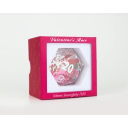 Dados Sirius Dice Valentine Rose 54mm snowglobe D20 | Accesorios | Gameria