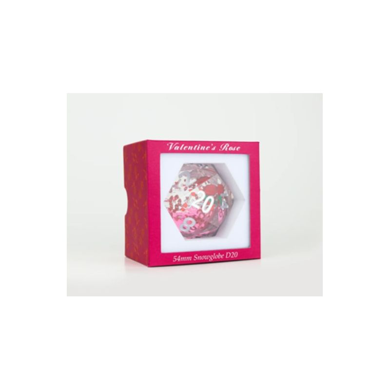 Dados Sirius Dice Valentine Rose 54mm snowglobe D20 | Accesorios | Gameria