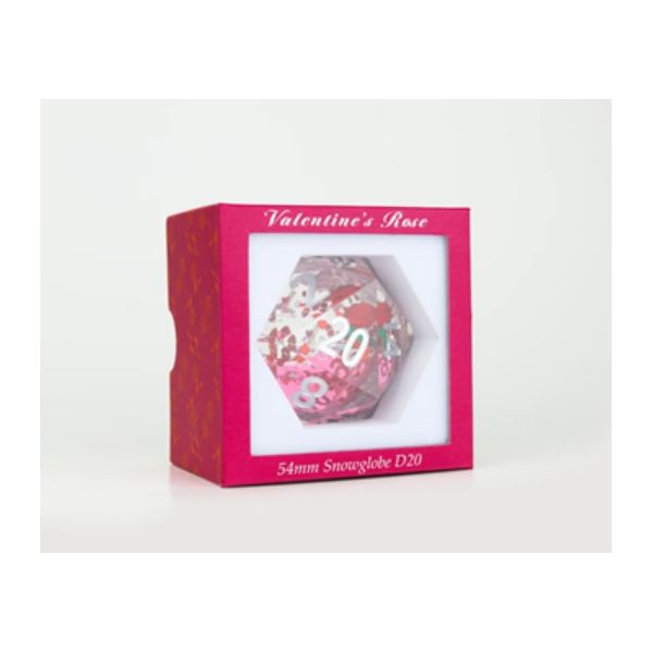 Dados Sirius Dice Valentine Rose 54mm snowglobe D20 | Accesorios | Gameria