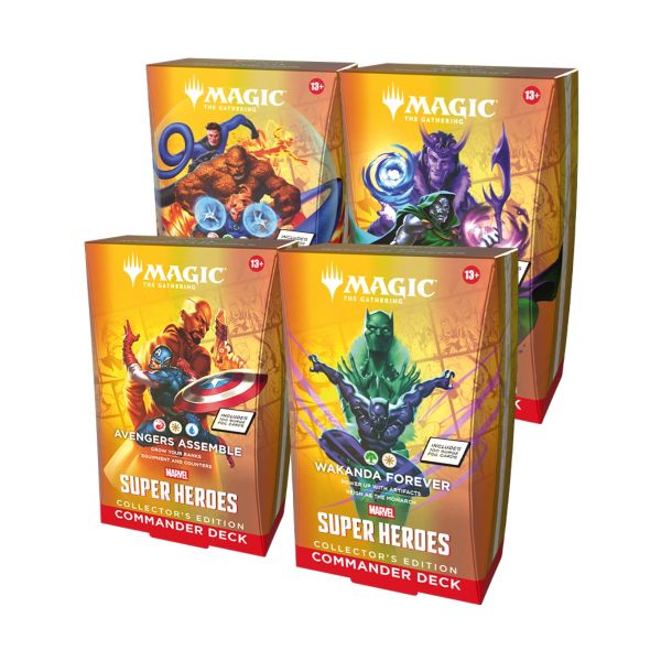 Mtg Marvel Super Heroes Commander Collector's Edition Pack 4 Mazos (Inglés) | Juegos de Cartas | Gameria